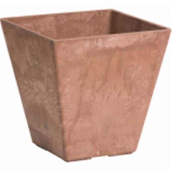 Novelty Manufacturing Novelty Manufacturing 243547 10 in. Square Ella Planter; Rust 243547 - main